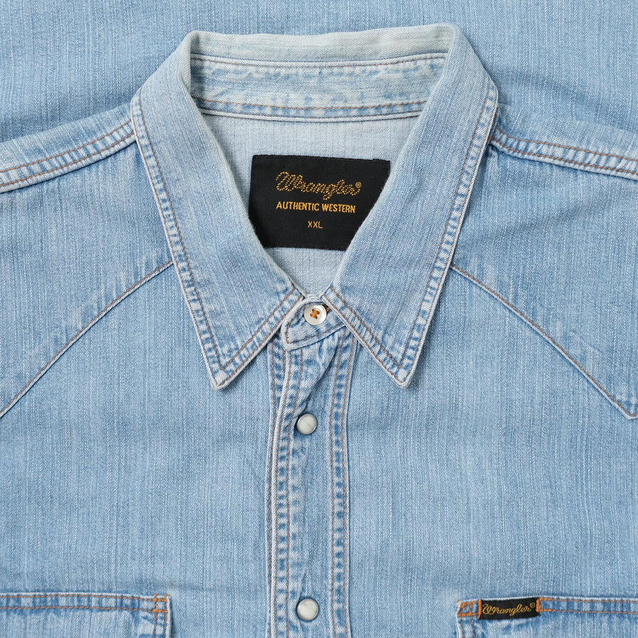 Vintage Wrangler Denim Shirt XXL 