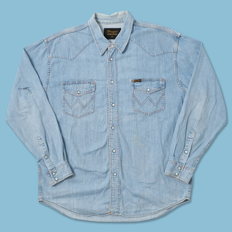 Vintage Wrangler Denim Shirt XXL 