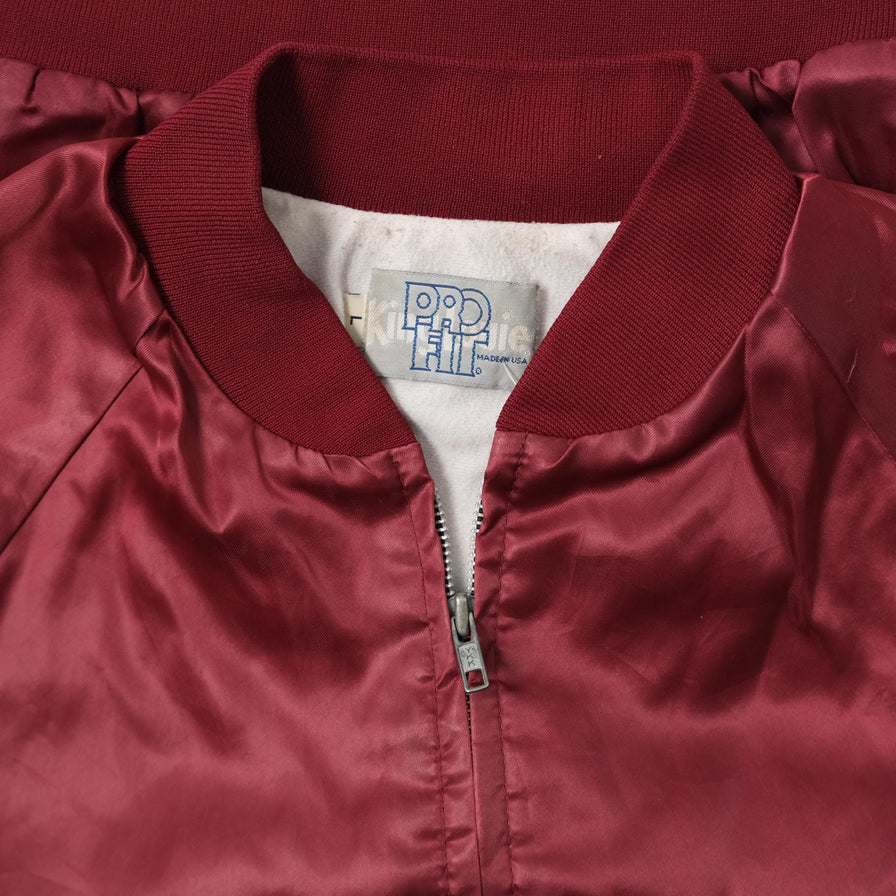 Vintage Satin College Jacket Large 