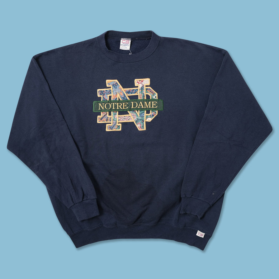 Vintage Notre Dame Sweater XLarge 