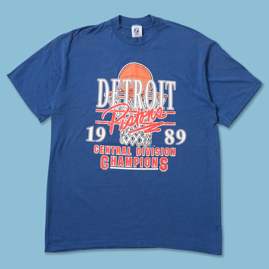 Vintage 1989 Detroit Pistons T-Shirt Large 
