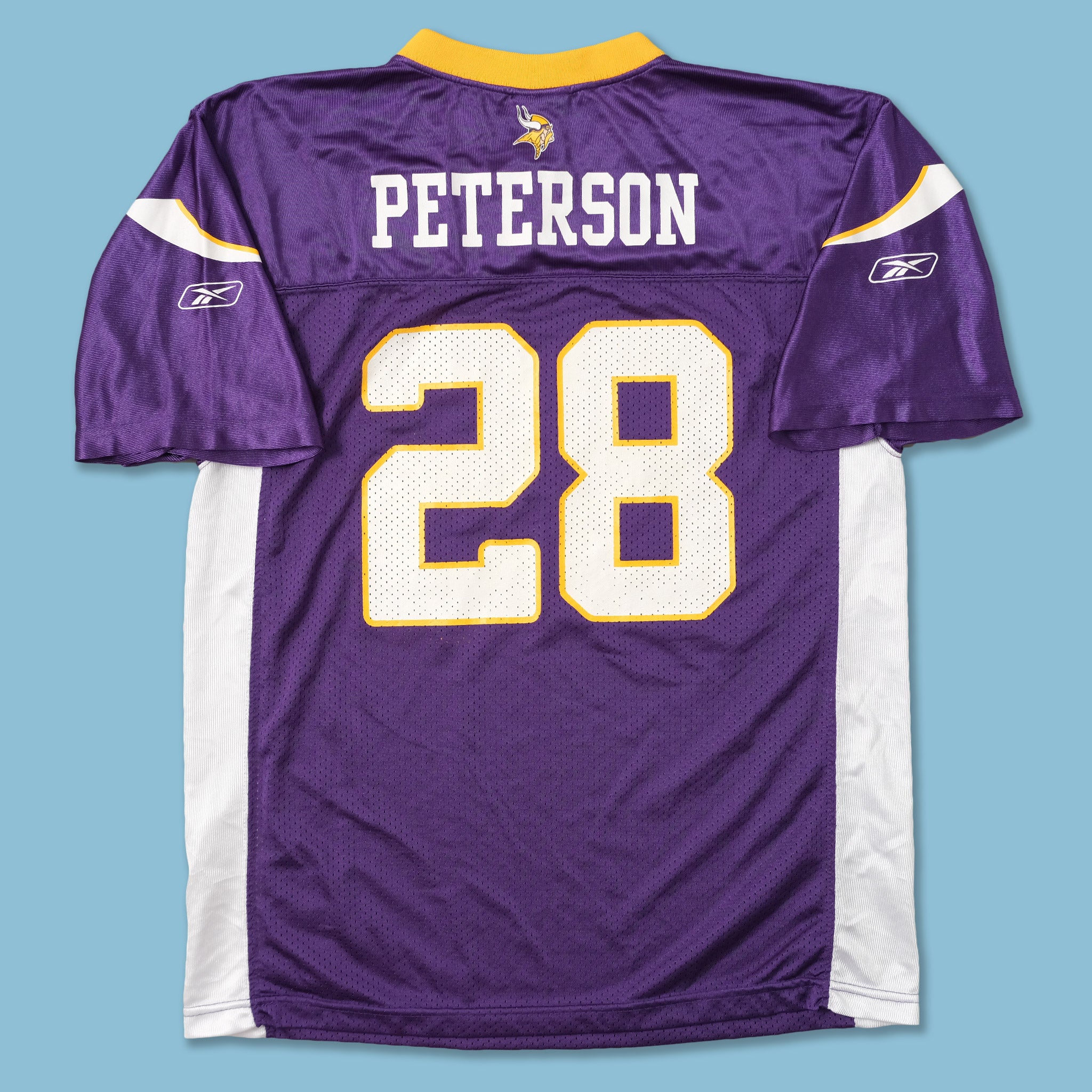 2013-16 MINNESOTA VIKINGS PETERSON #28 NIKE GAME JERSEY (HOME) M