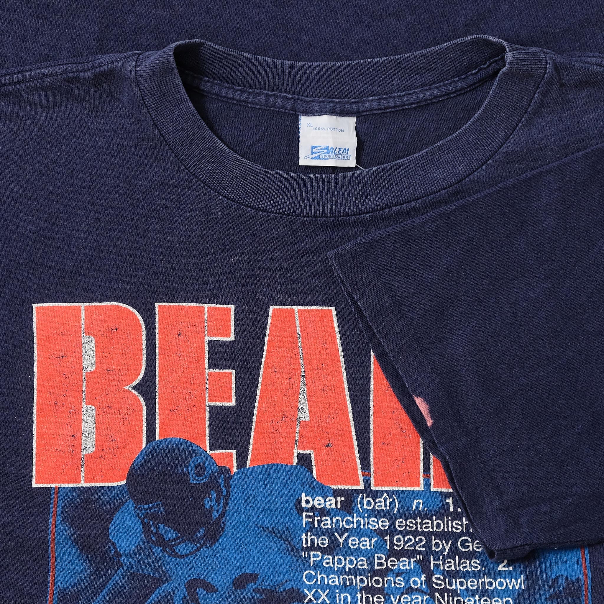 1995 SALEM x CHICAGO BEARS Made in USA Size L Vintage NFL T-Shirt / E4 –  FISHTALE VINTAGE