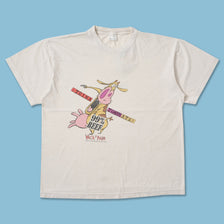 Vintage Vaca y Pollo T-Shirt Large 