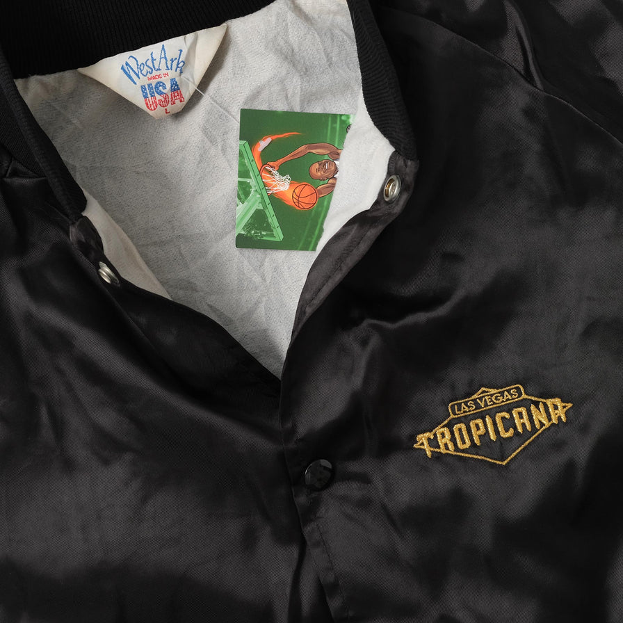 Vintage Satin College Jacket Large 