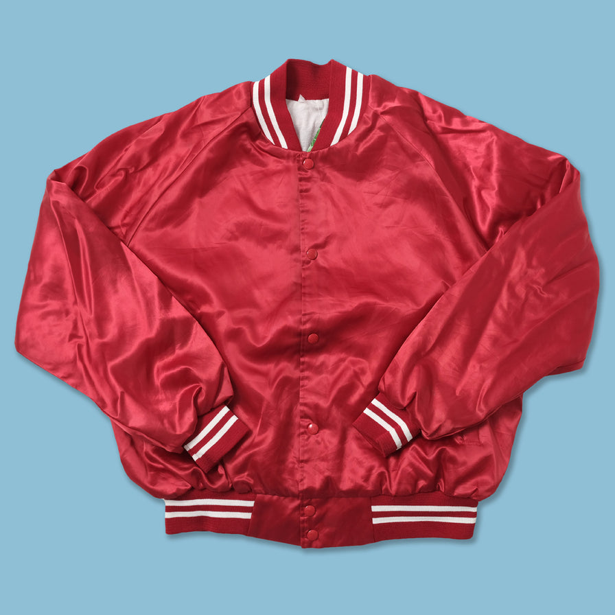 Vintage light Satin College Jacket Medium 