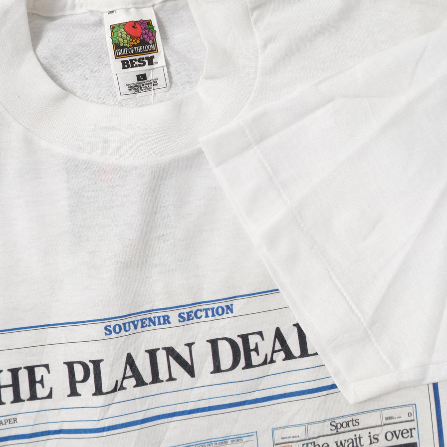 Vintage 1995 The Plain Dealer T-Shirt Large 