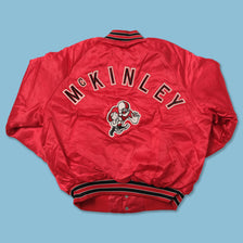 Vintage Bulldogs Satin College Jacket Medium 
