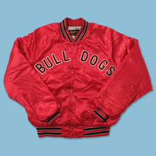 Vintage Bulldogs Satin College Jacket Medium 