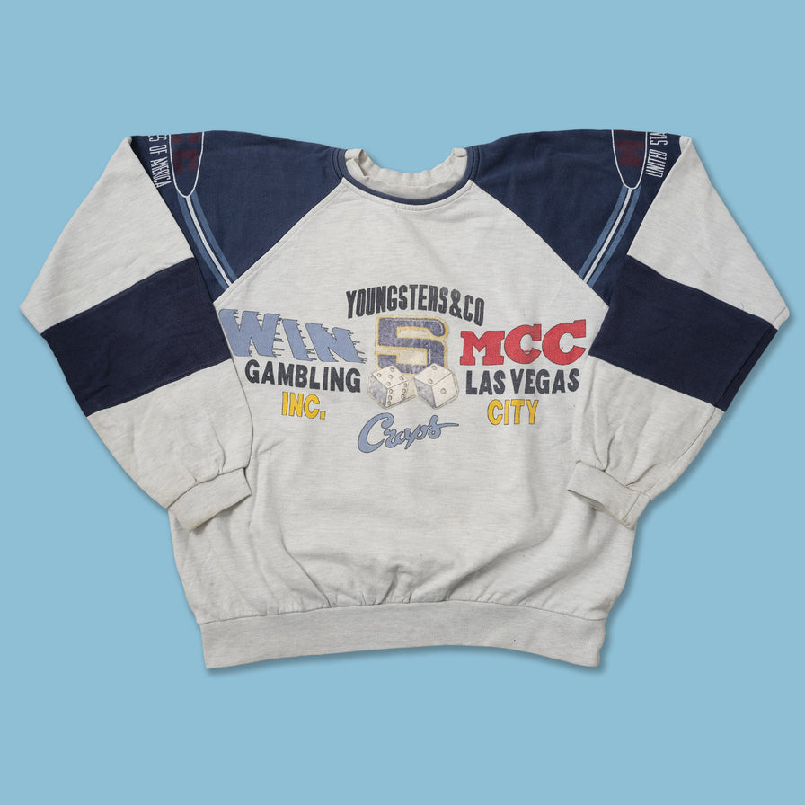 Vintage Gambling Sweater Large 