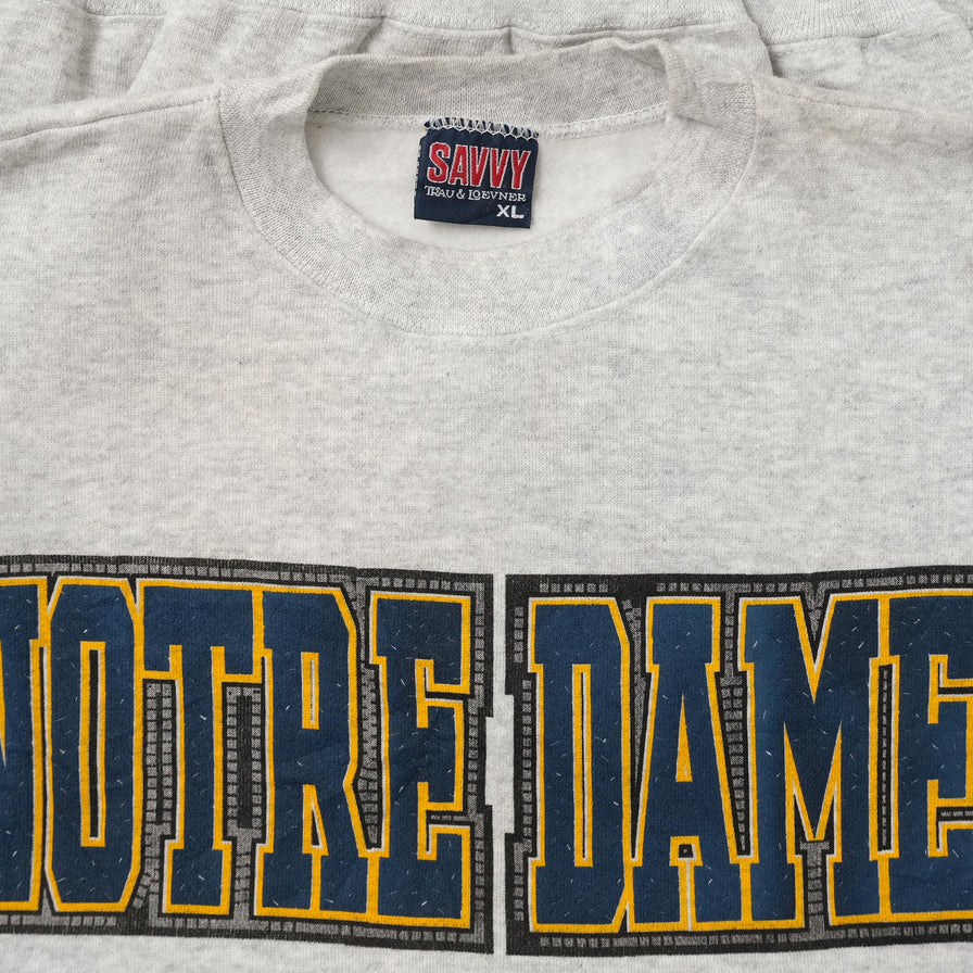 Vintage Notre Dame Sweater XLarge 