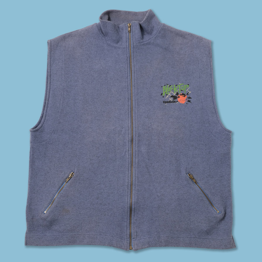 Vintage Reebok Blacktop Fleece Vest XLarge 
