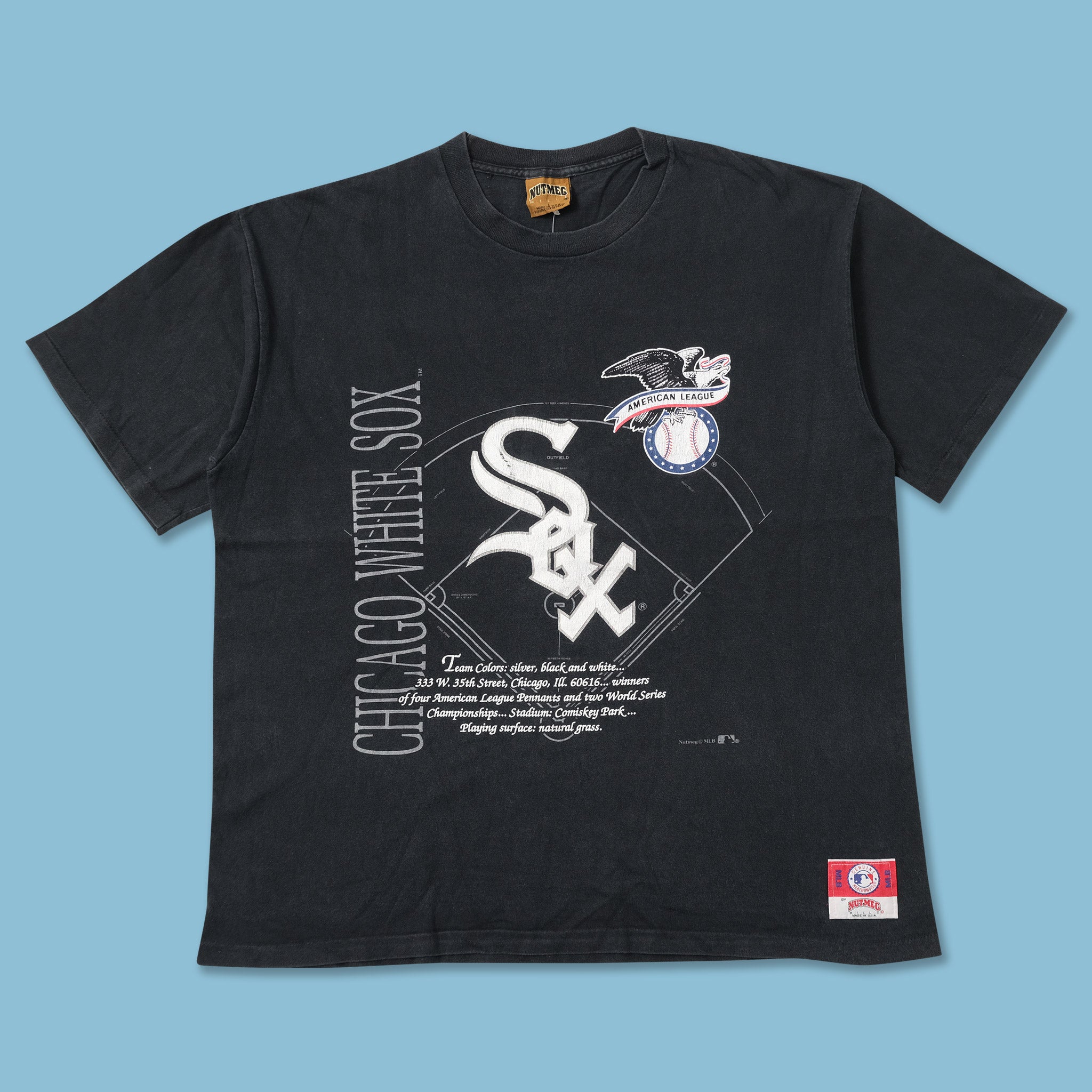 Vintage 90s Chicago White Sox T-Shirt Medium Comiskey Park