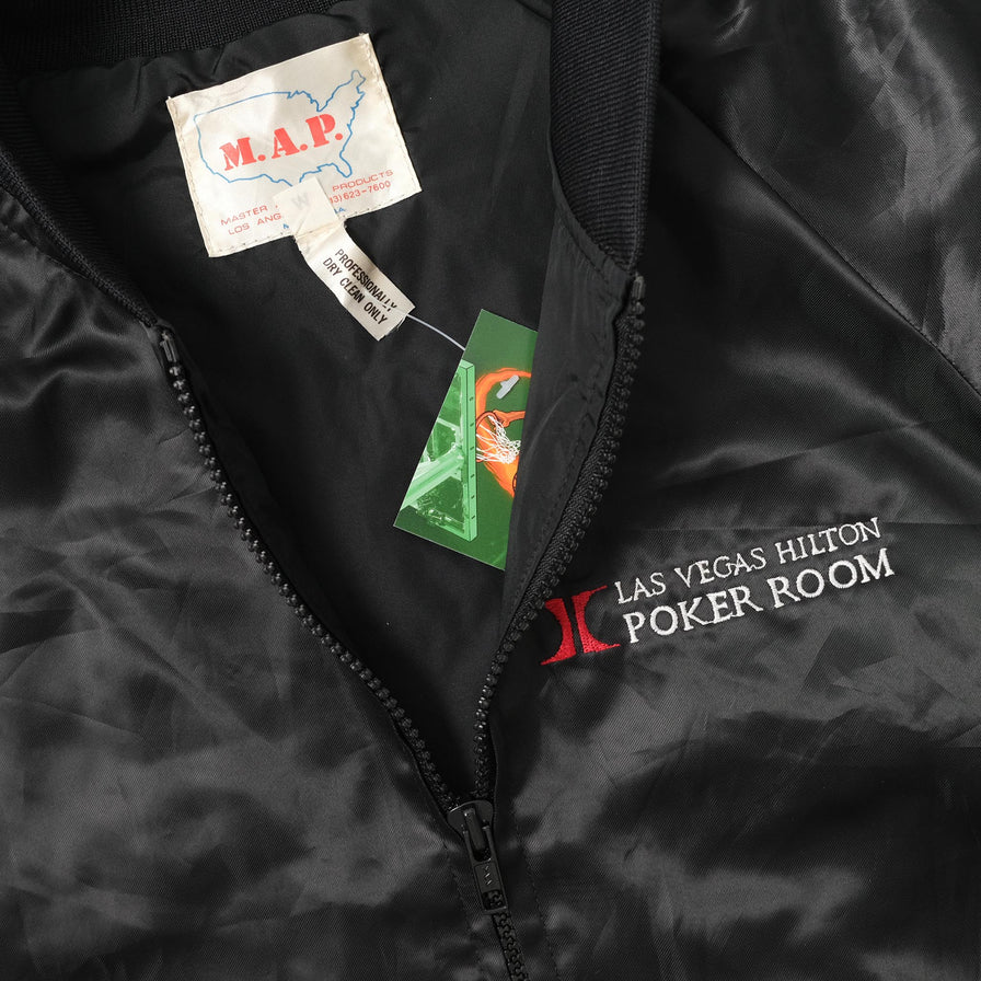 Vintage Las Vegas Satin Jacket Medium 