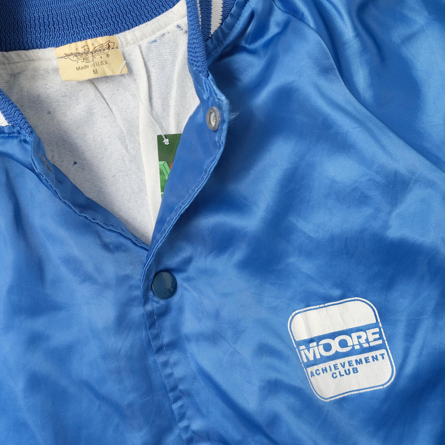 Vintage College Satin Jacket Small 