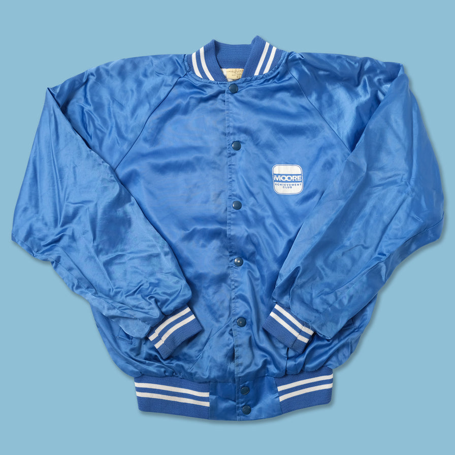 Vintage College Satin Jacket Small 