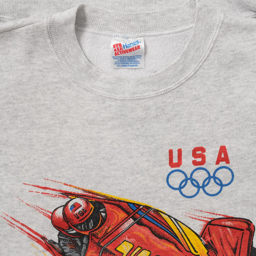 Vintage 1994 USA Bobsledding Sweater XLarge 