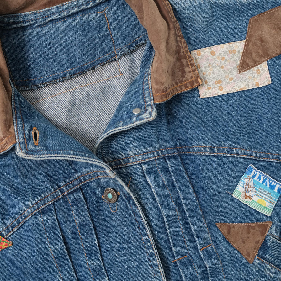 Vintage Women's Denim Jacket Medium 