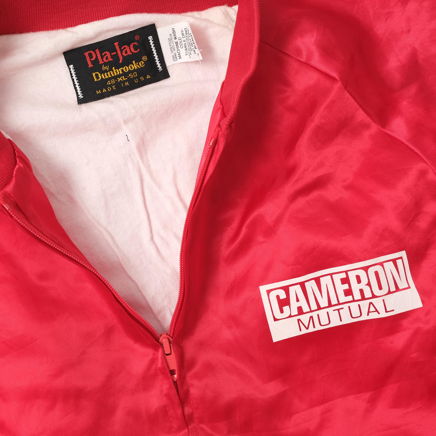 Vintage Satin Bomber Jacket XLarge 