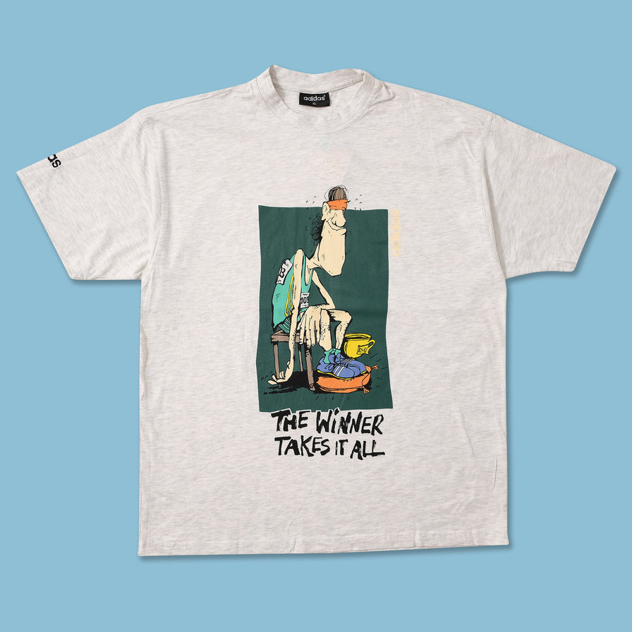Vintage DS adidas The Winner Takes It All T-Shirt XLarge 