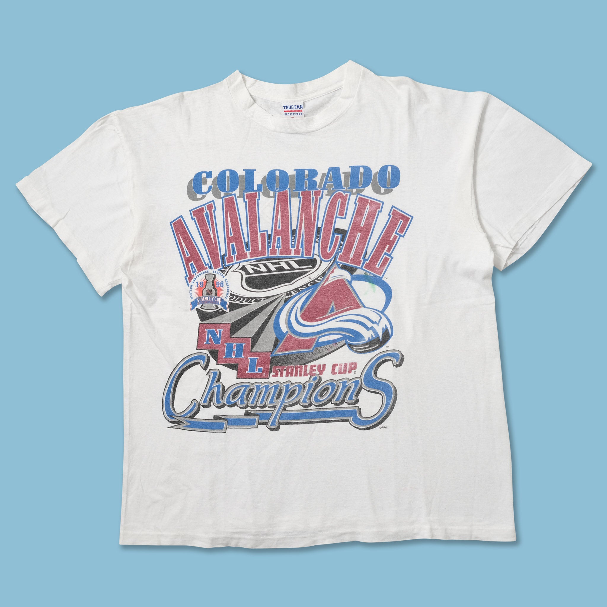 Vintage 1996 Colorado Avalanche T-Shirt Large Double Double Vintage