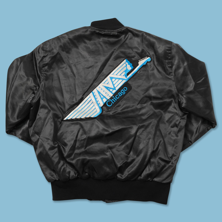 Vintage Satin College Jacket Large 