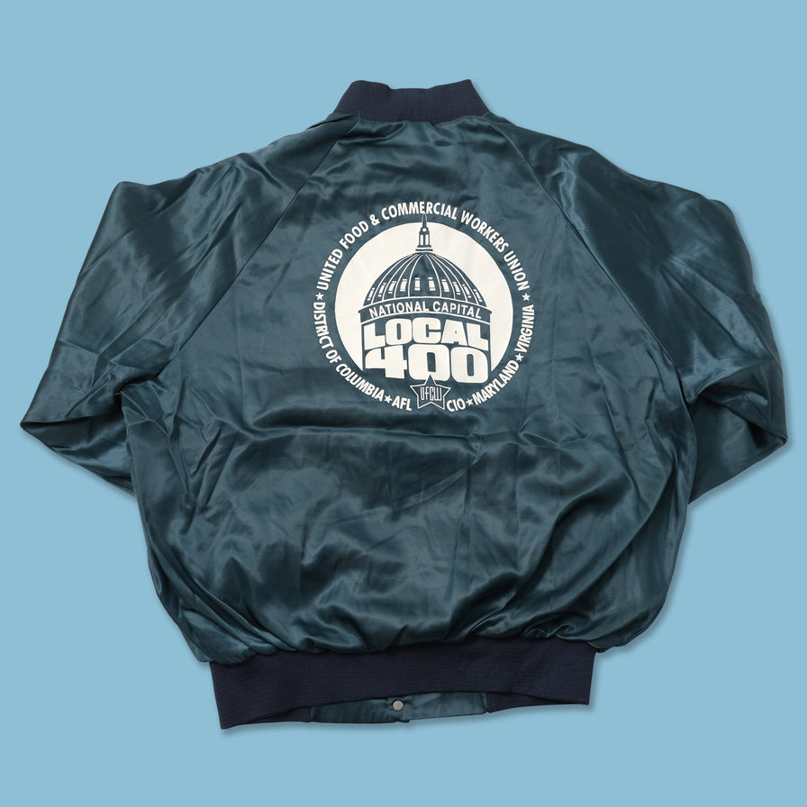 Vintage Satin College Jacket XLarge 