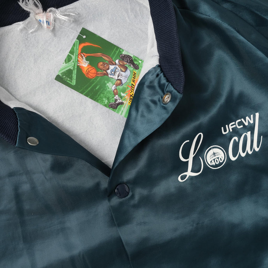 Vintage Satin College Jacket XLarge 