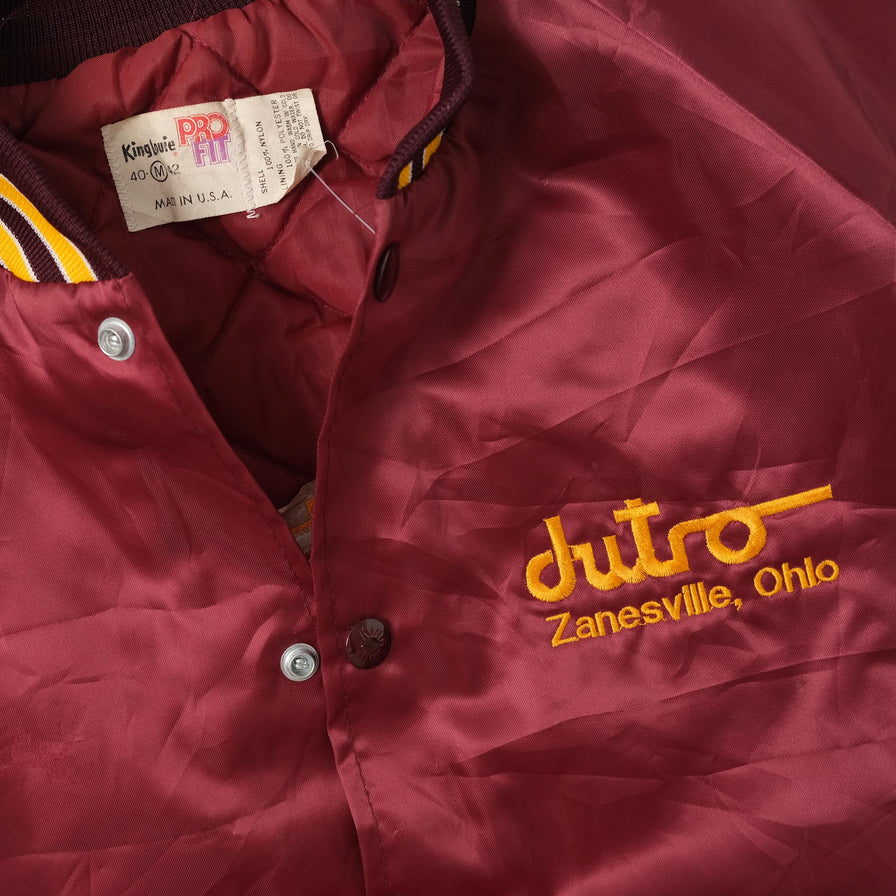 Vintage Satin College Jacket Medium 