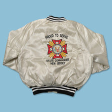 Vintage Satin College Jacket Large 