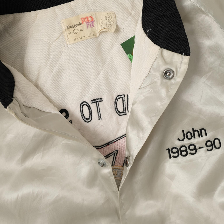 Vintage Satin College Jacket Large 