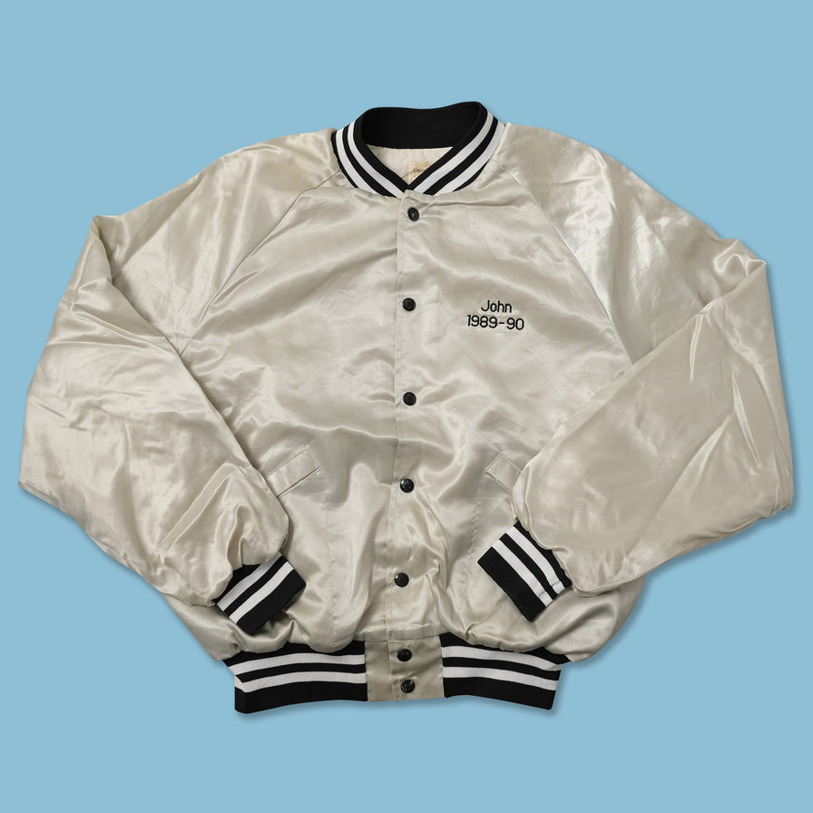 Vintage Satin College Jacket Large 