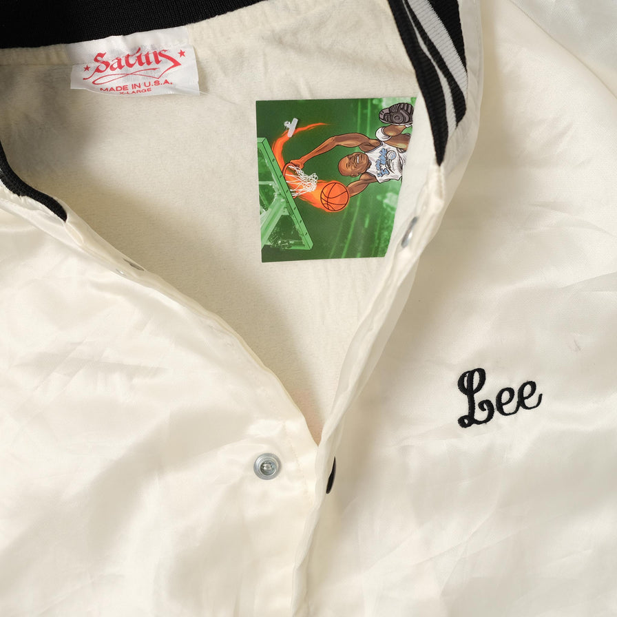 Vintage Satin College Jacket Large 