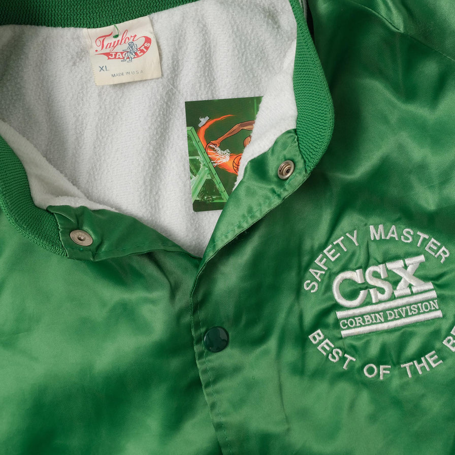Vintage Satin College Jacket Large 