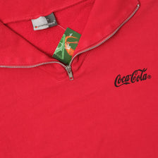 Vintage CocaCola Q-Zip Sweater Medium 