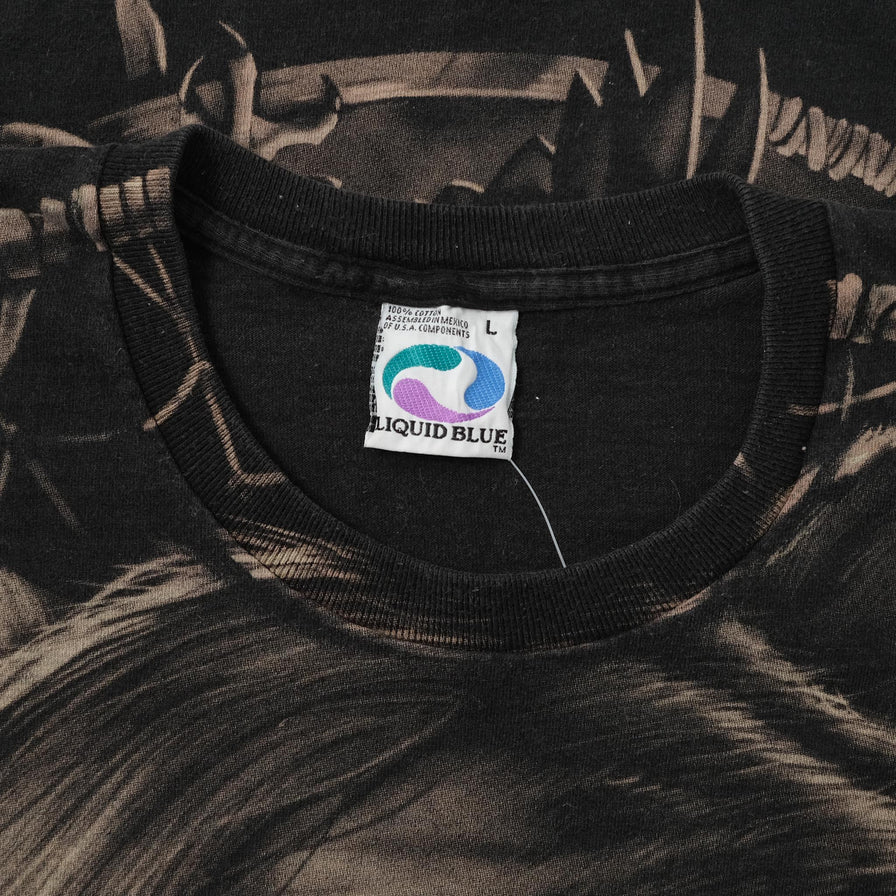 Vintage 1996 Liquid Blue T-Shirt Large 