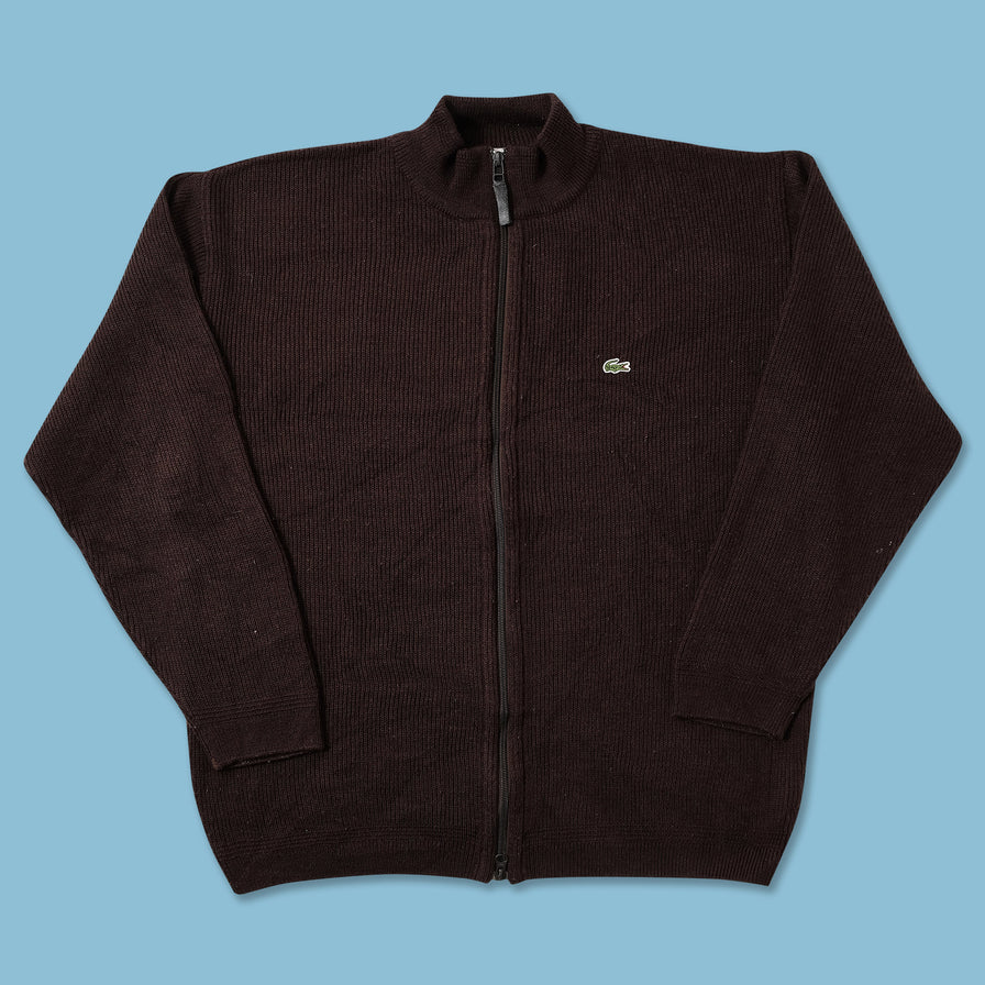 Vintage Lacoste Knit Jacket Large 