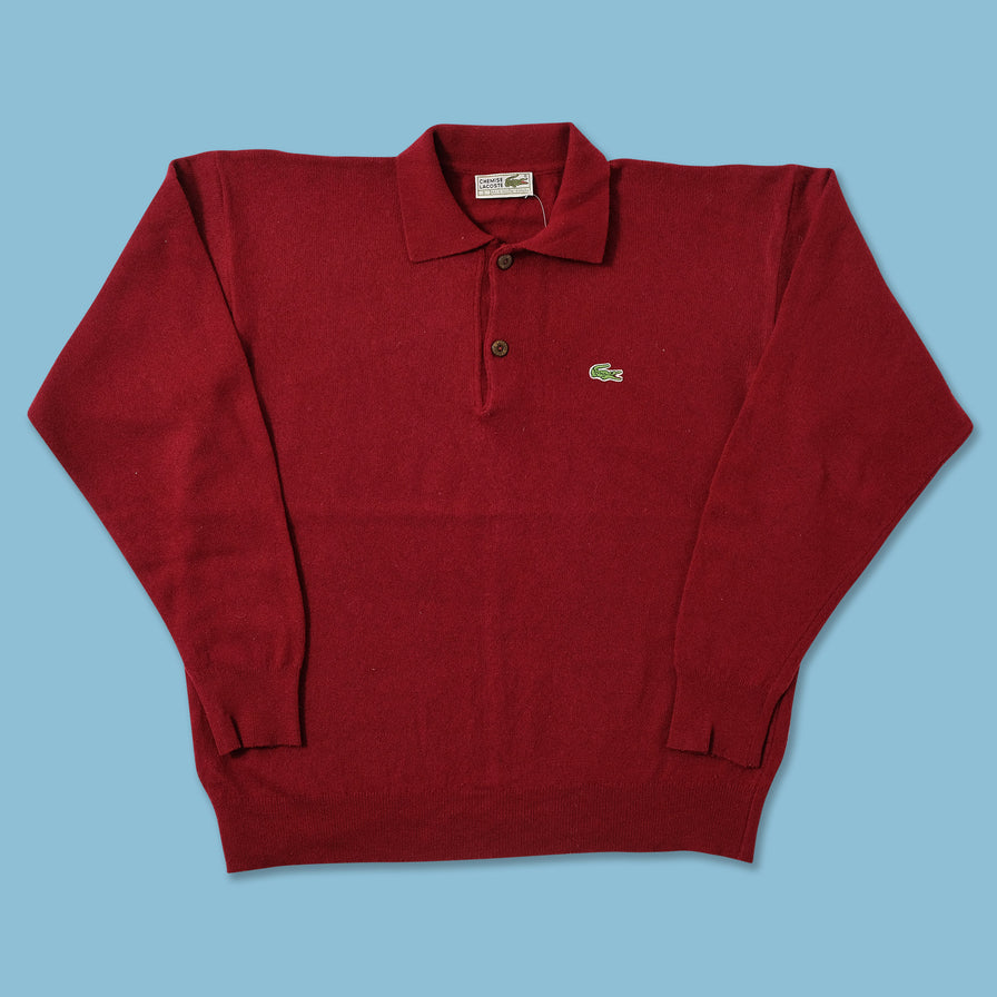 Vintage Lacoste Knit Sweater Medium 