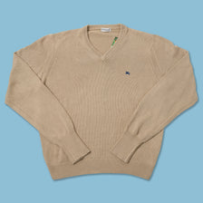 Vintage Burberry Knit Sweater Medium 