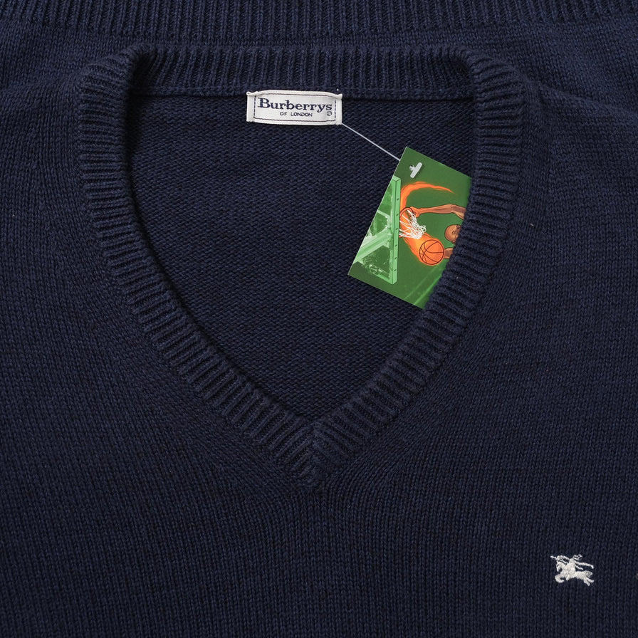 Vintage Burberry Knit Sweater XLarge 
