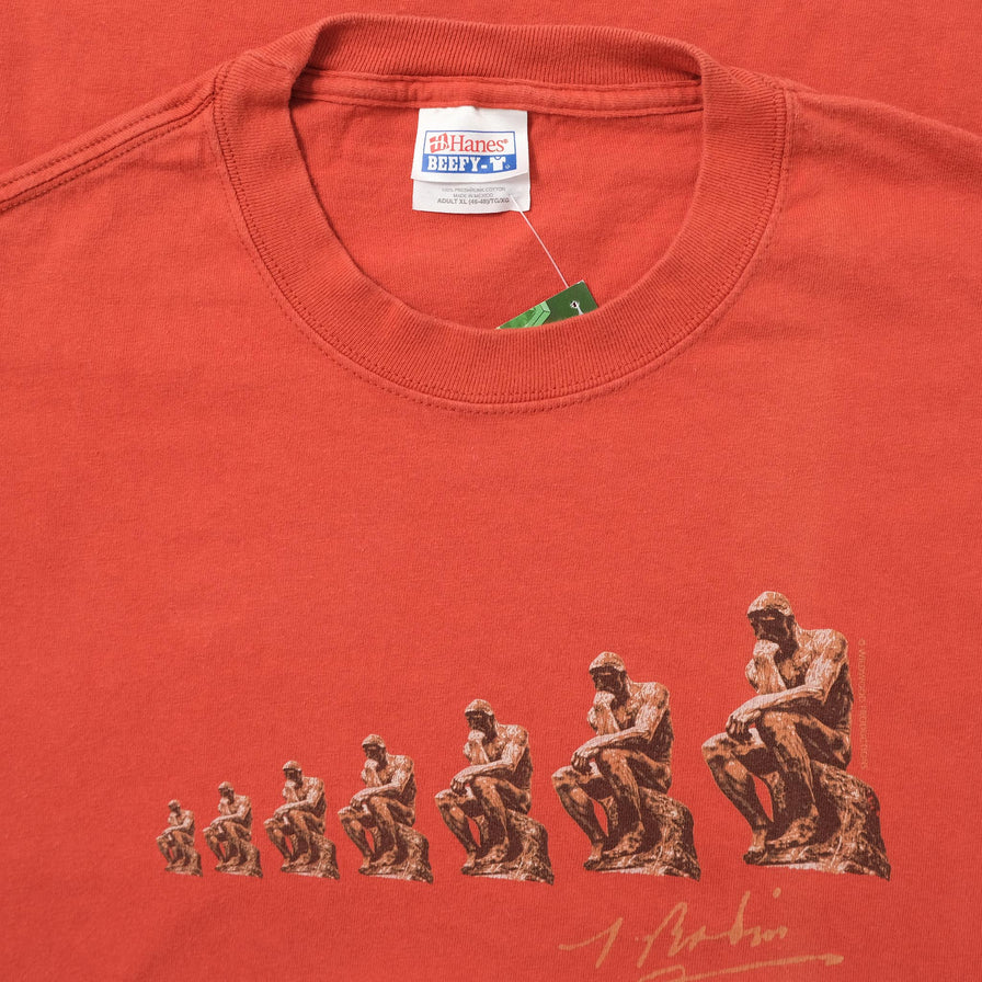 Vintage The Thinker Rodin T-Shirt XLarge 