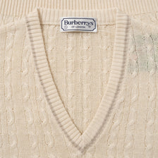 Vintage Burberry Knit Vest Medium 
