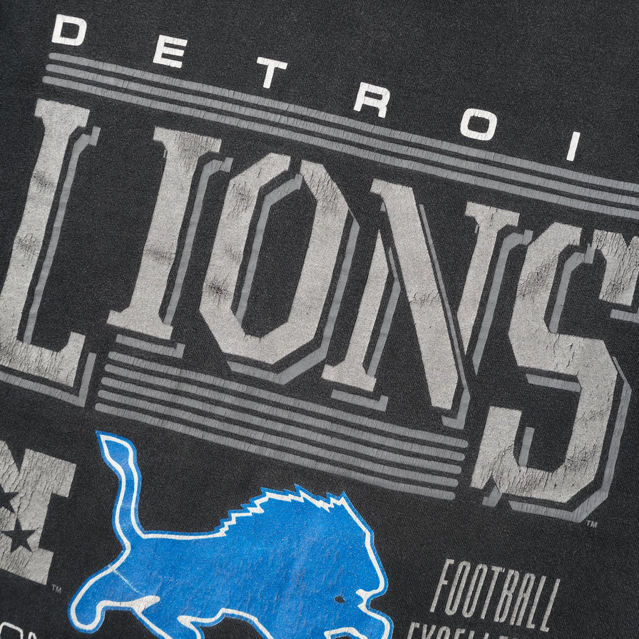 Vintage 1993 Detroit Lions T-Shirt Large 