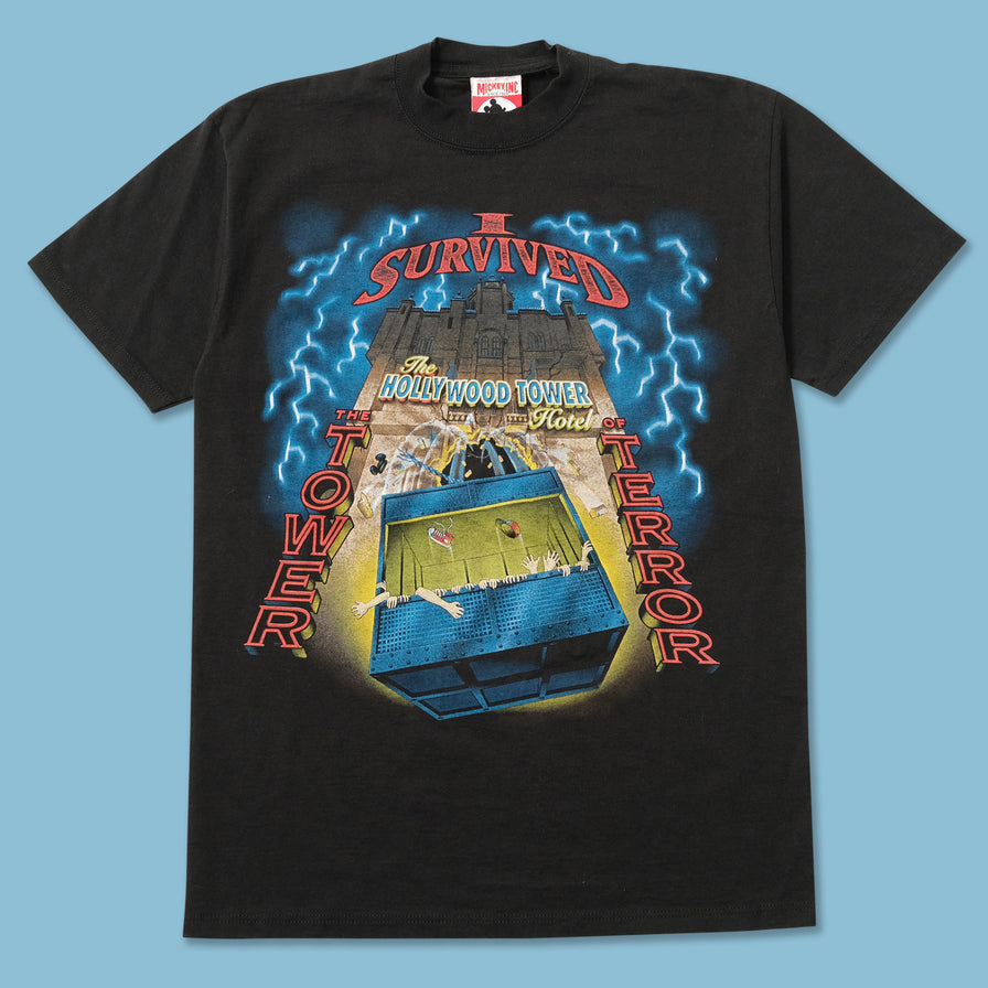 Vintage Disney The Hollywood Tower T-Shirt Medium 