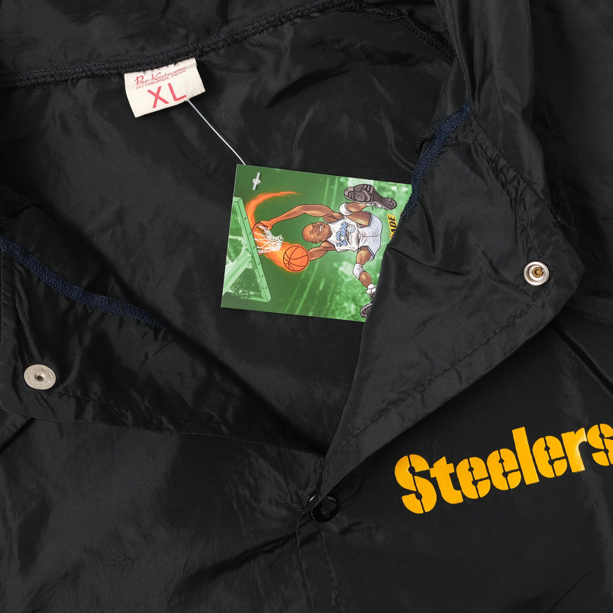 Vintage Pittsburgh Steelers Coach Jacket XLarge 