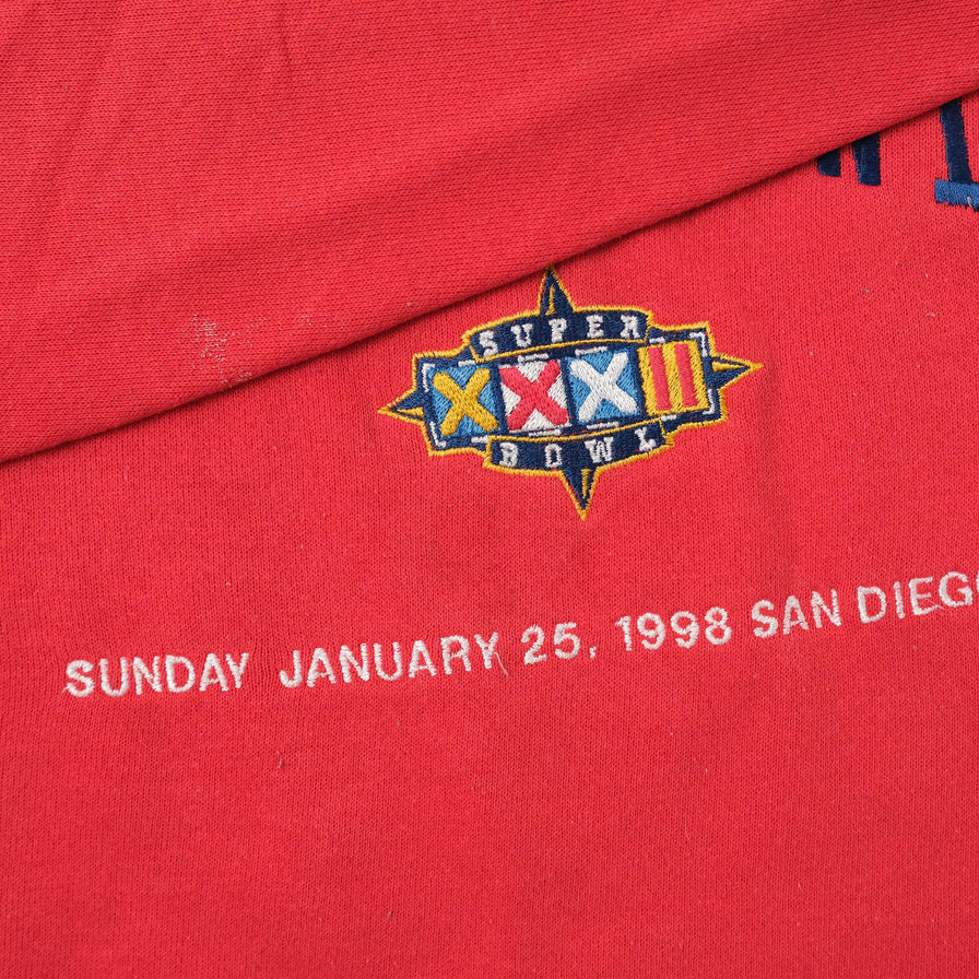 Vintage 1998 Super Bowl Sweater Large 