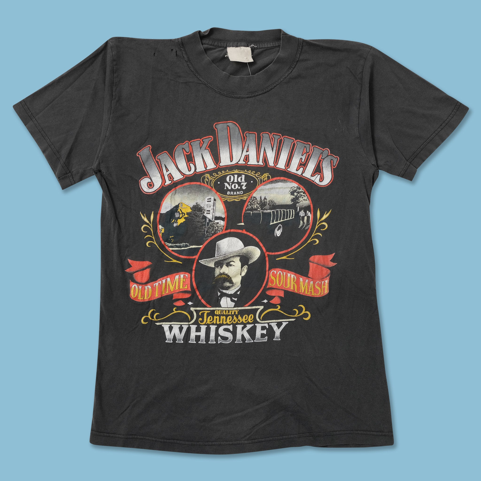 Vintage Jack Daniels T-Shirt Small Double Double Vintage