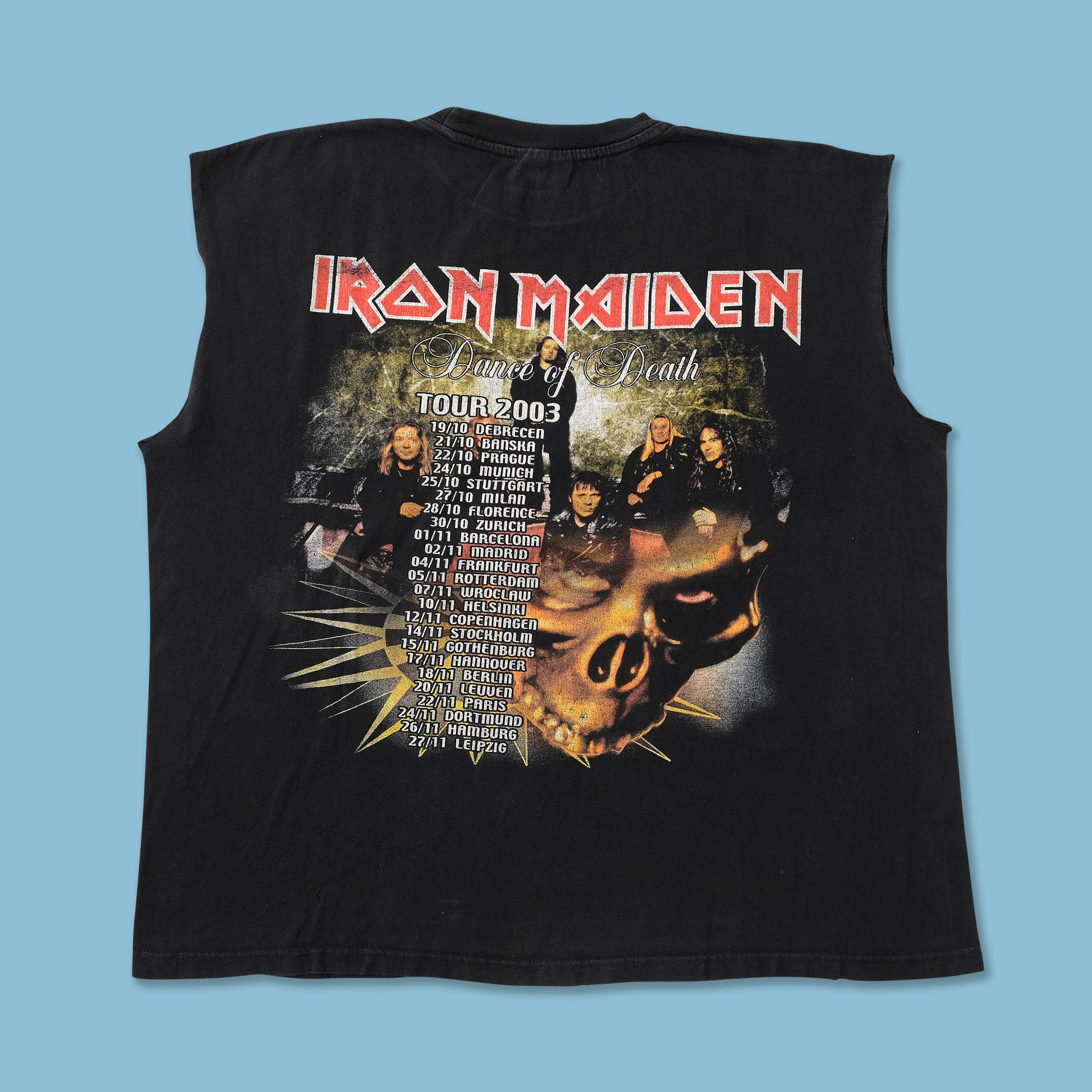 2003 Iron Maiden Dance of Death T-Shirt Medium | Double