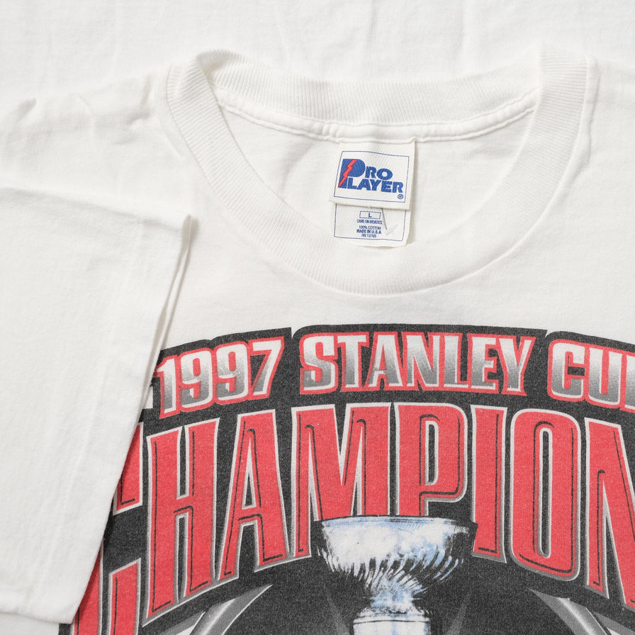 1997 Pro Player Detroit Red Wings T-Shirt Large 