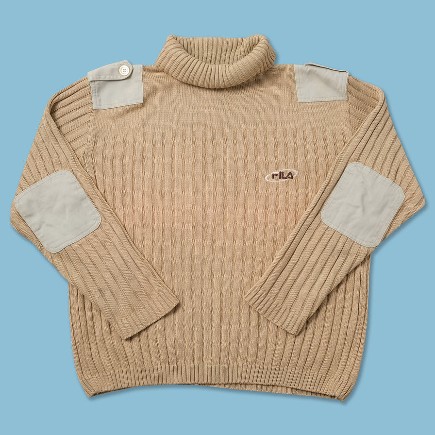 Vintage Fila Turtleneck Knit Sweater Large 
